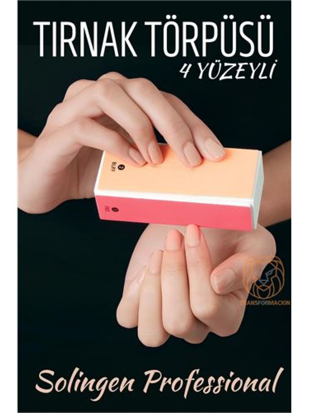 4 Yüzeyli Tırnak Törpüsü ve Parlatma Blok Sünger Solingen Professional