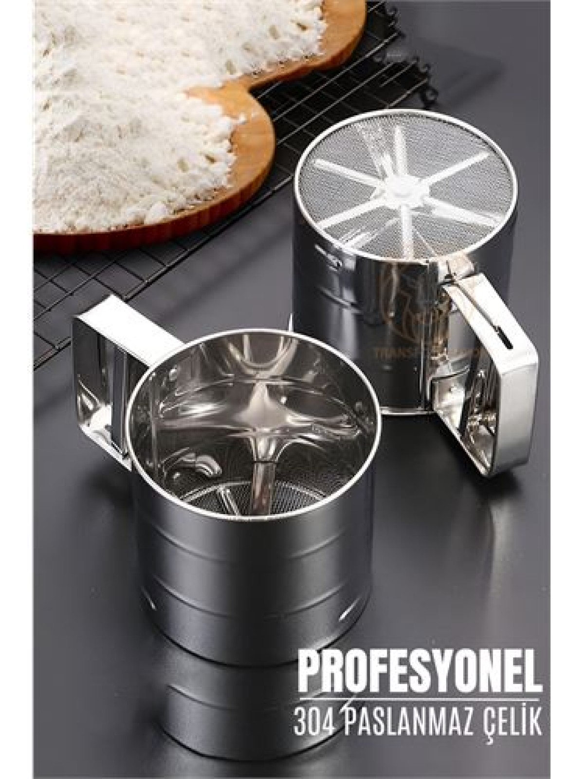 Un Eleği Nişasta Kakao Un Dağıtıcı Elek 304 Paslanmaz Çelik