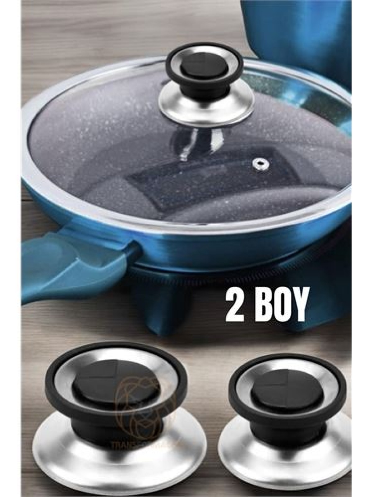 Tencere Tava Tepesi Tencere Tava Kapağı Tutucu 2 Boy