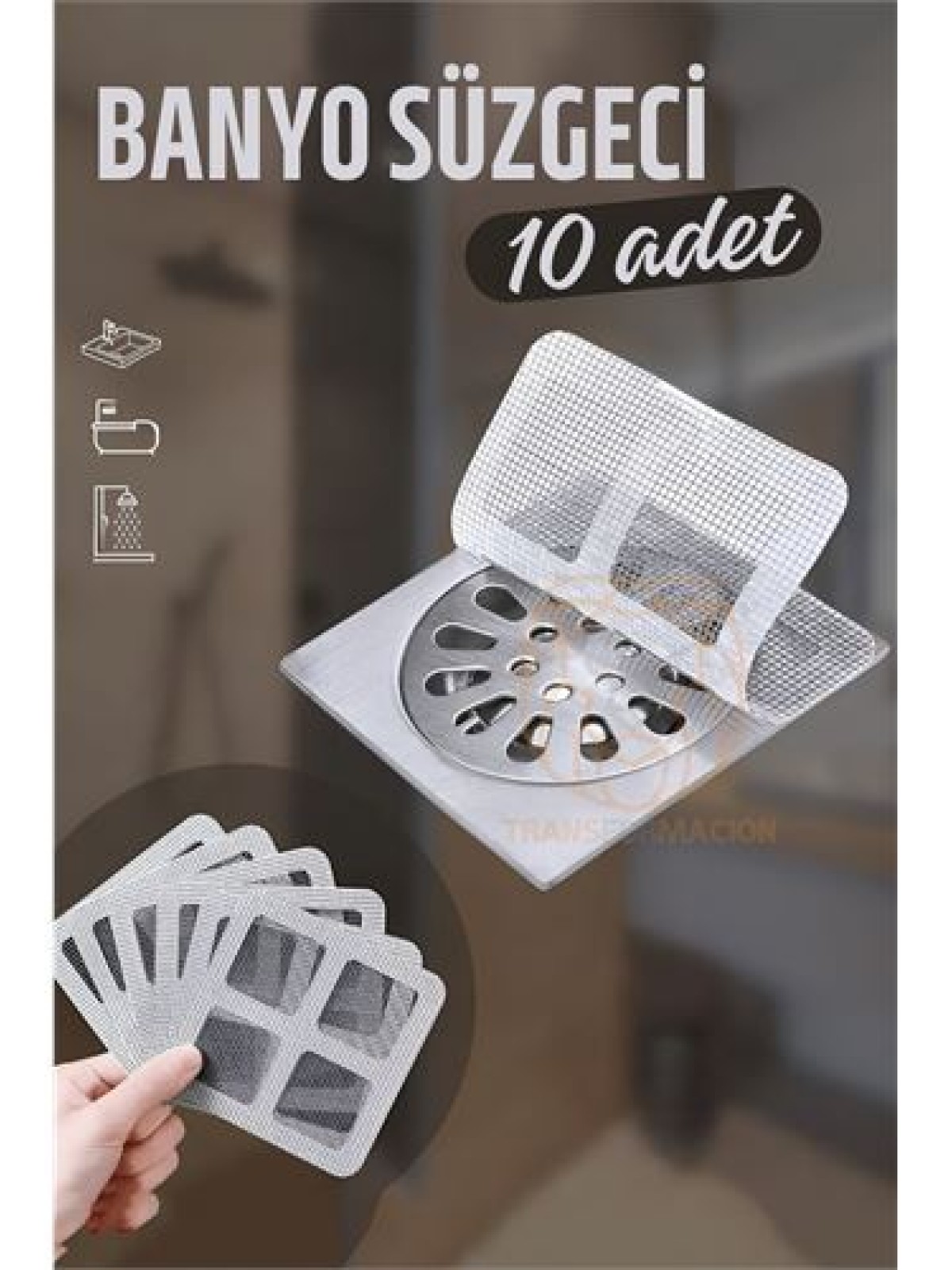 Banyo Gider Süzgeci 10 ADET