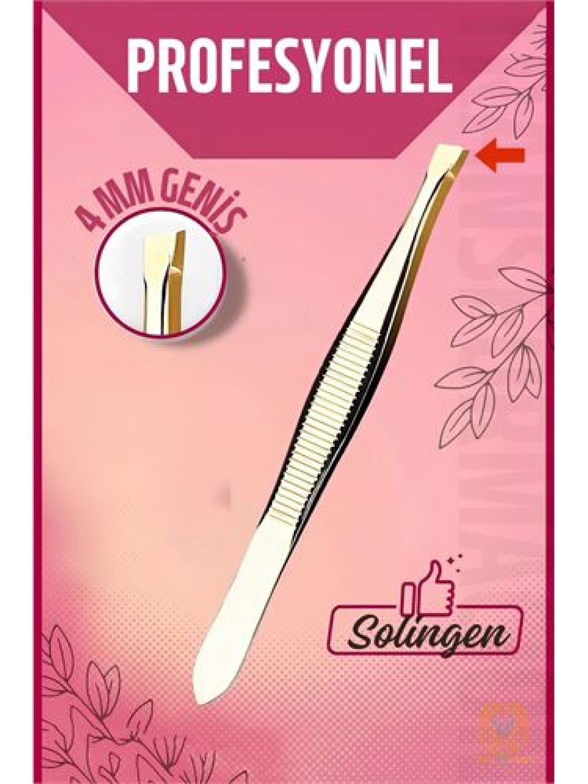 4 mm Geniş Uçlu Cımbız Çelik Solingen Professional