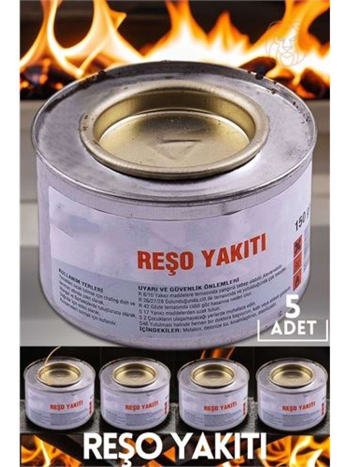 5 li Yedek Reşo Jel Yakıtı