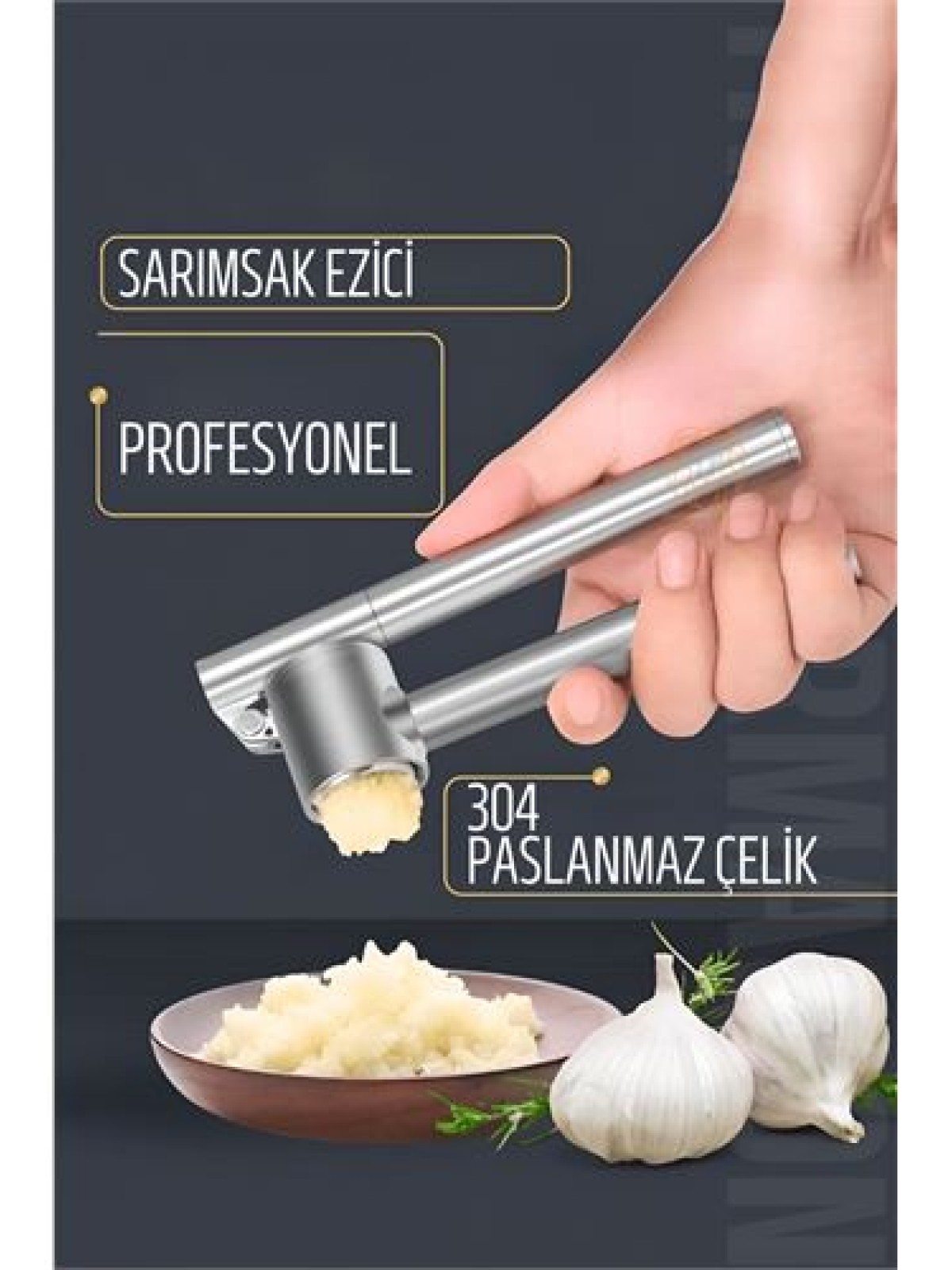 Sarımsak Ezici 304 Paslanmaz Çelik