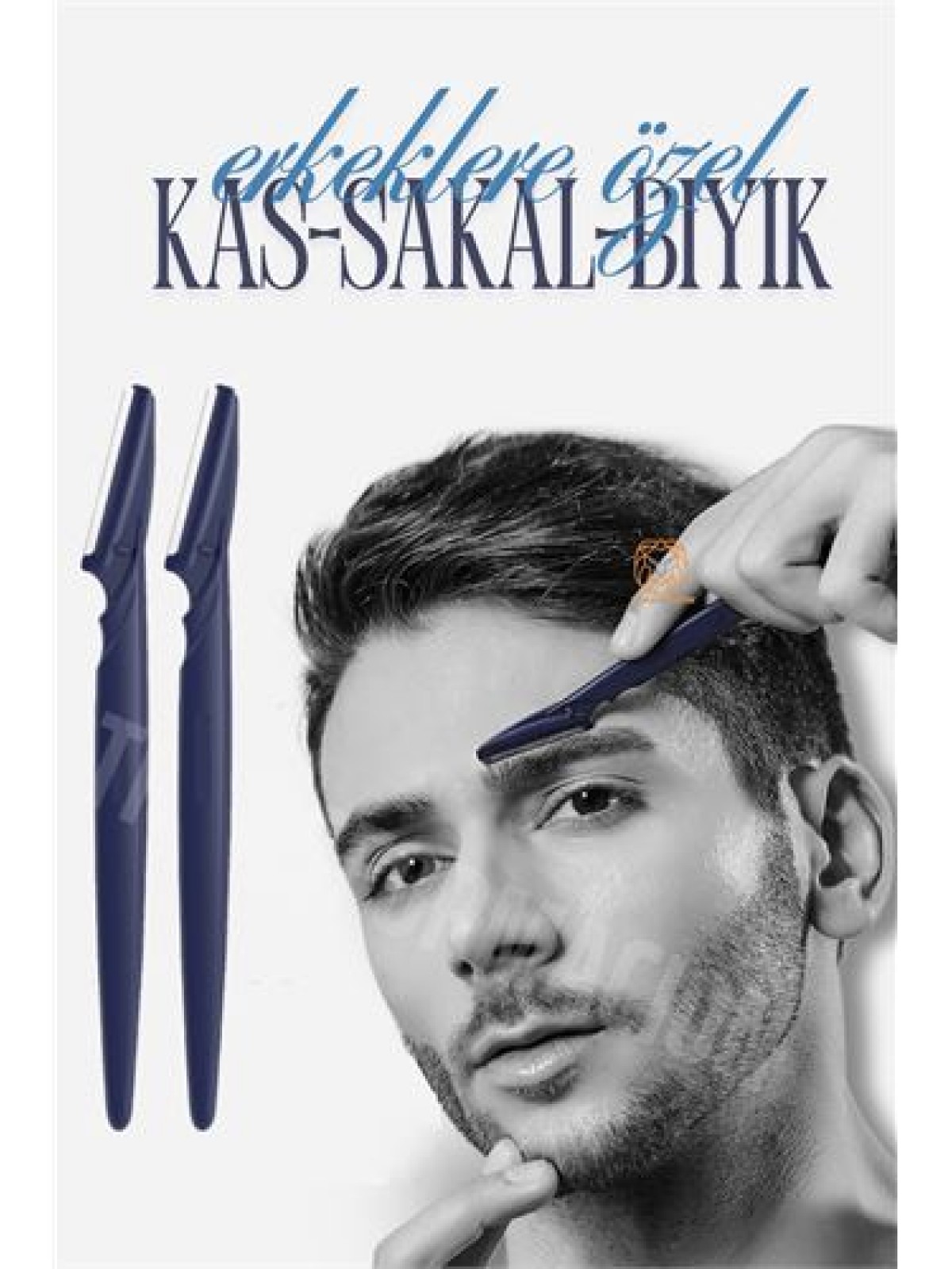 Erkek Kaş Şekillendirme Tüy Alma Jileti 2 ADET