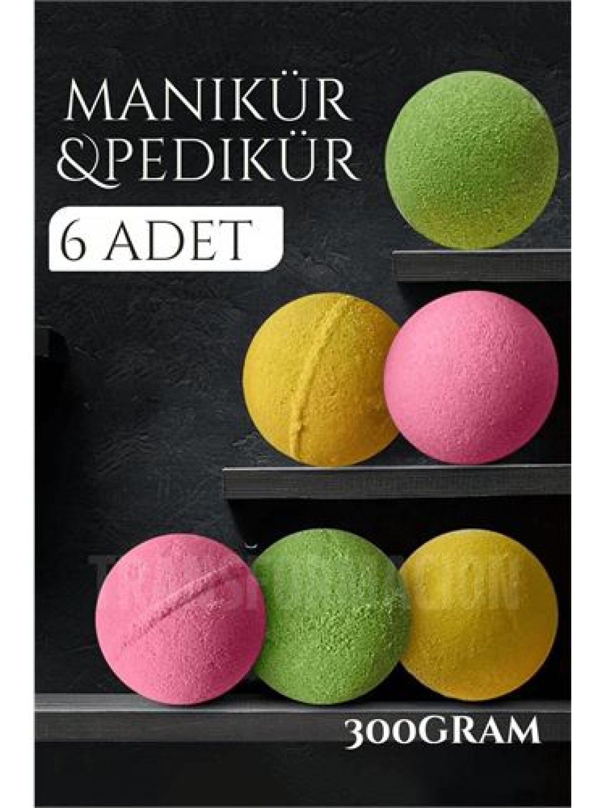Manikür Pedikür Topu Manikür Bombası 6 adet 300 Gram