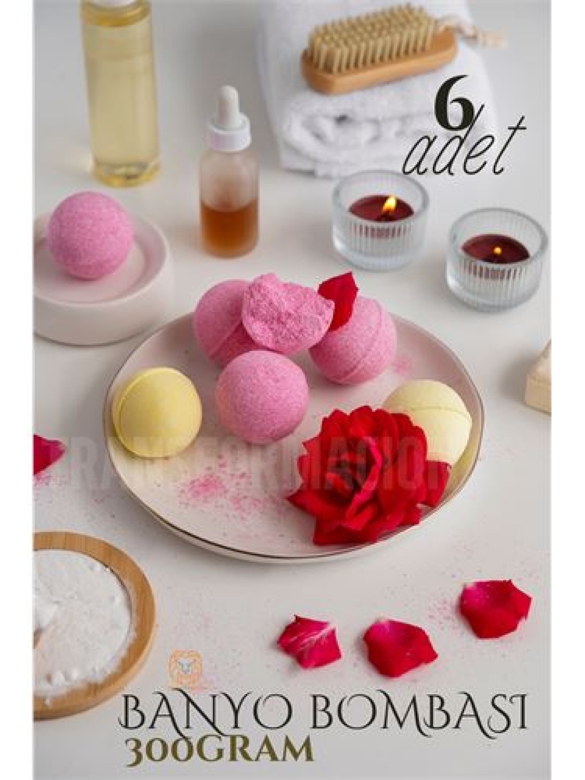 Banyo Bombası Jakuzi Küvet Banyo Bombası Topu 6 adet 300 Gr
