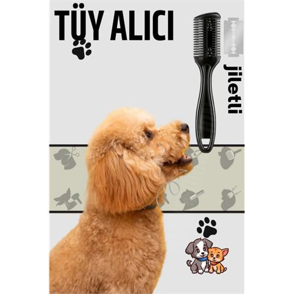 Kedi ve Köpek Jiletli Tüy Alma Tarağı Kedi ve Köpek Jiletli Tüy Alma Tarağı