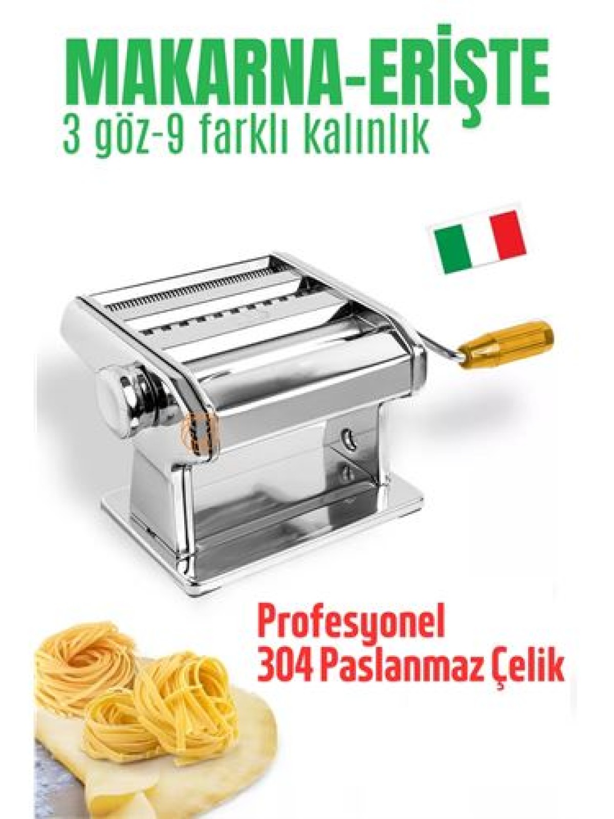 Makarna Makinası Erişte Makarna Kesici Erişte Makinası 304 Paslanmaz Çelik