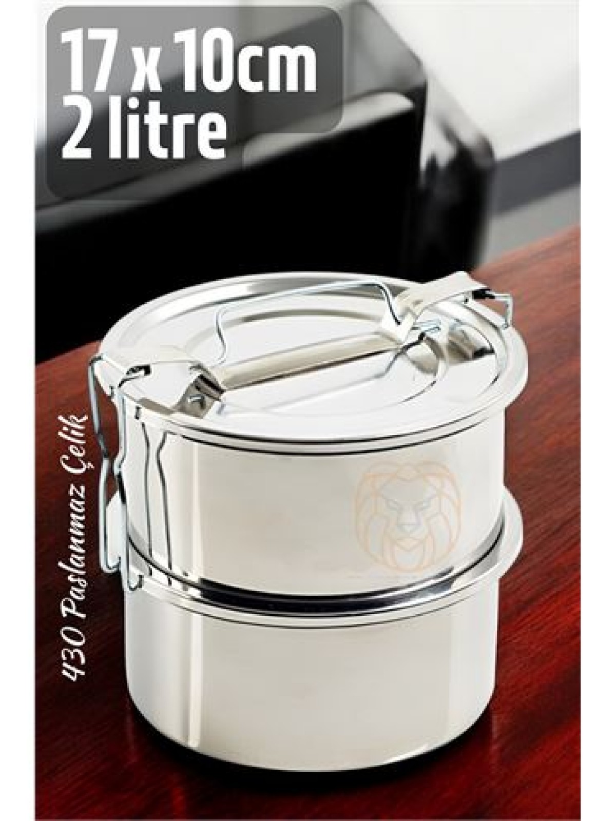 Sefer Tası Paslanmaz Çelik Yemek Kabı 17 cm 2 LİTRE