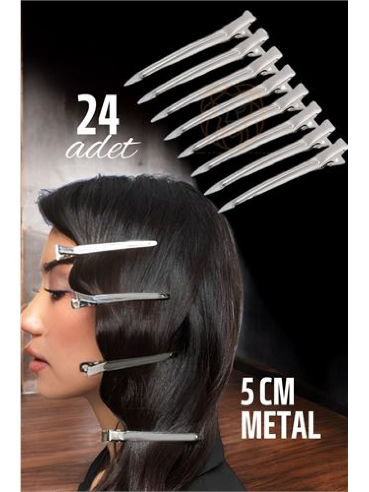 Metal Toka Saç Pensi  24 ADET