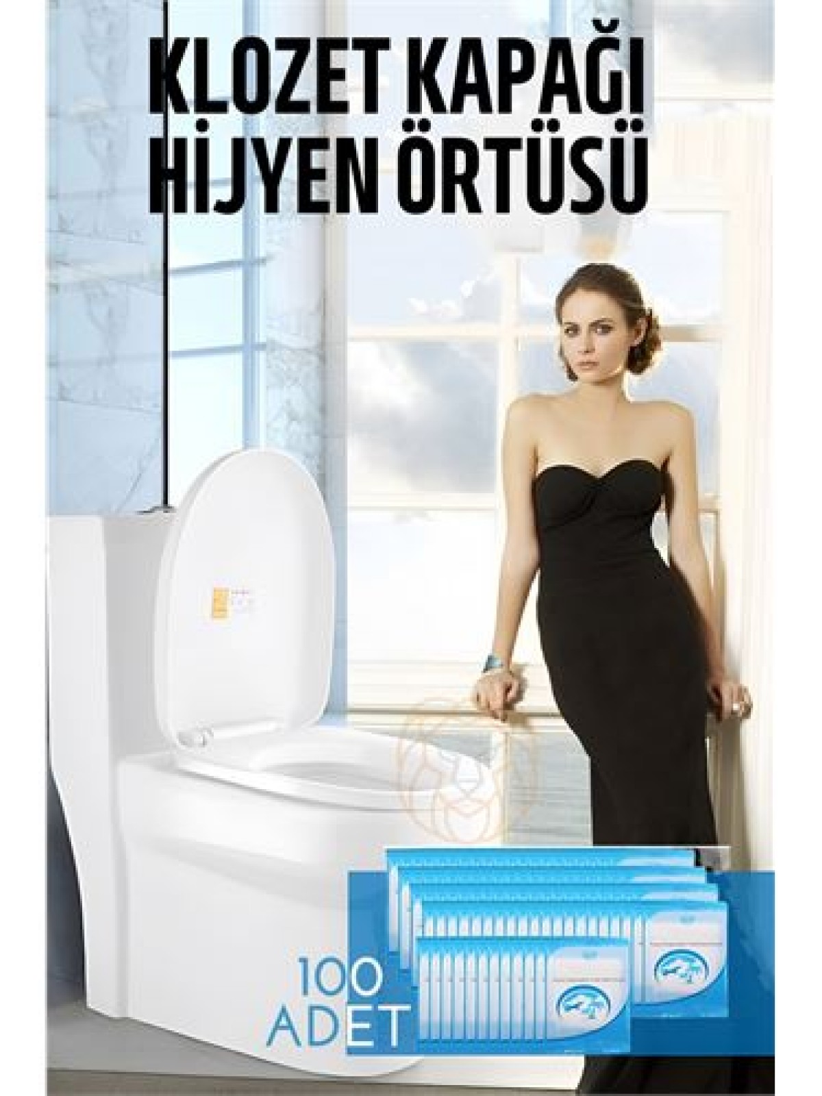 Klozet Kapağı Kılıfı Hijyenik Tek Kullanımlık 100 ADET