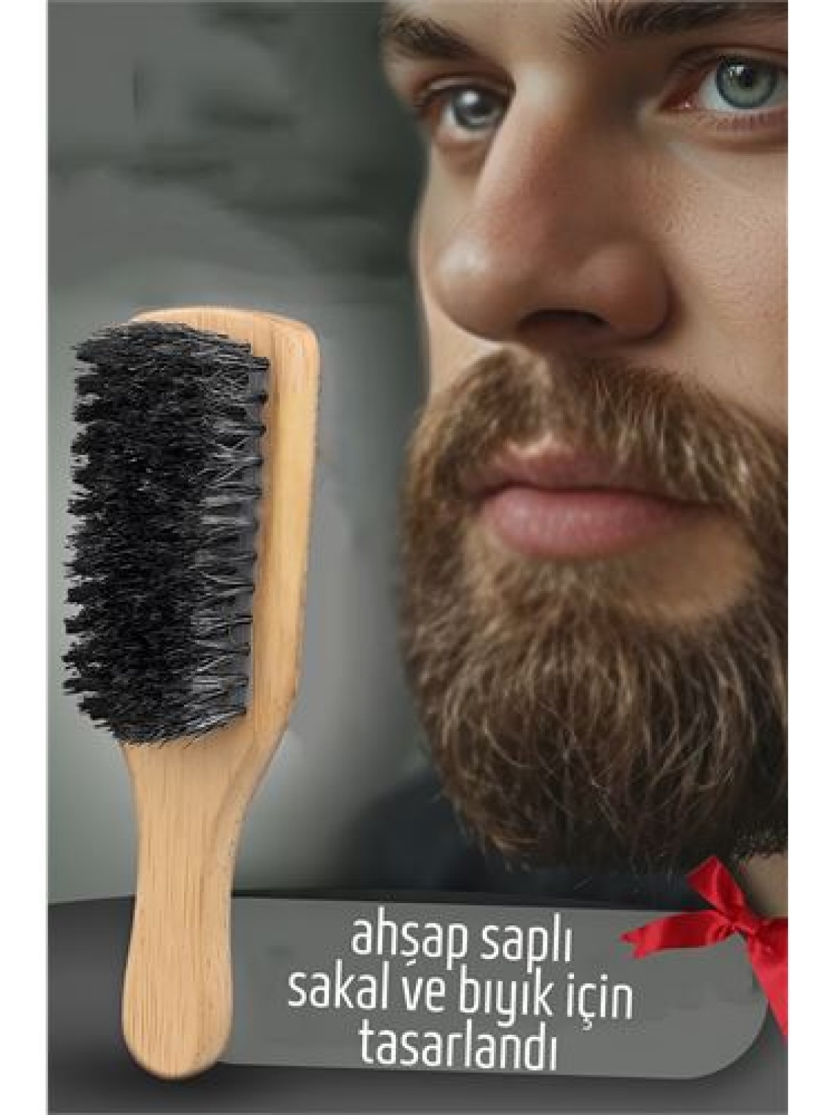 Sakal Tarama Fırçası Ahşap Saplı