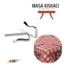 Masa Örtüsü Klipsi - Metal Masa Kelepçesi Masa Örtüsü Sabitleyici  8 ADET