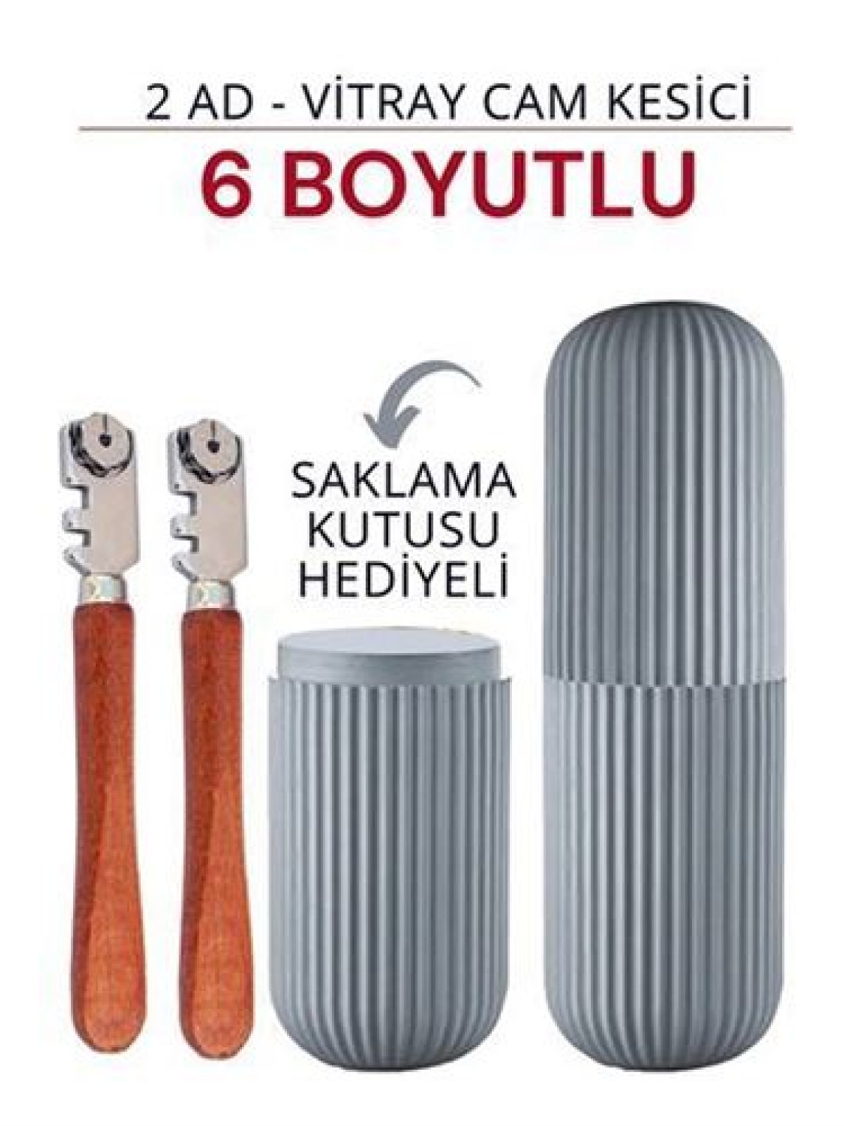 Elmas Cam Kesici - Kalem Tipi Cam Kesici Cam Kesme Elması 2 Lİ KUTULU