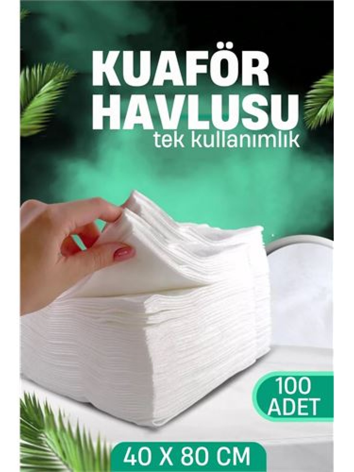 Tek Kullanımlık Kuaför Havlusu - Berber Havlusu Spa Havlusu Medikal Havlu 100 Ad