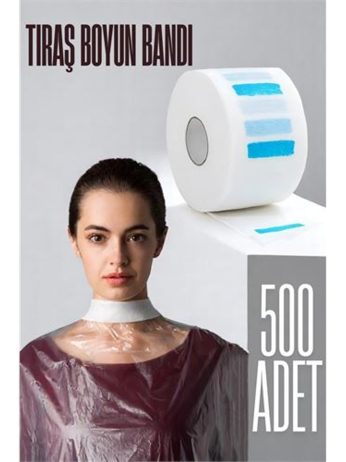 Kuaför Tıraş Boyun Bandı - Berber Boyun Bandı Tek Kullanımlık Boyun Bandı 500 Adet