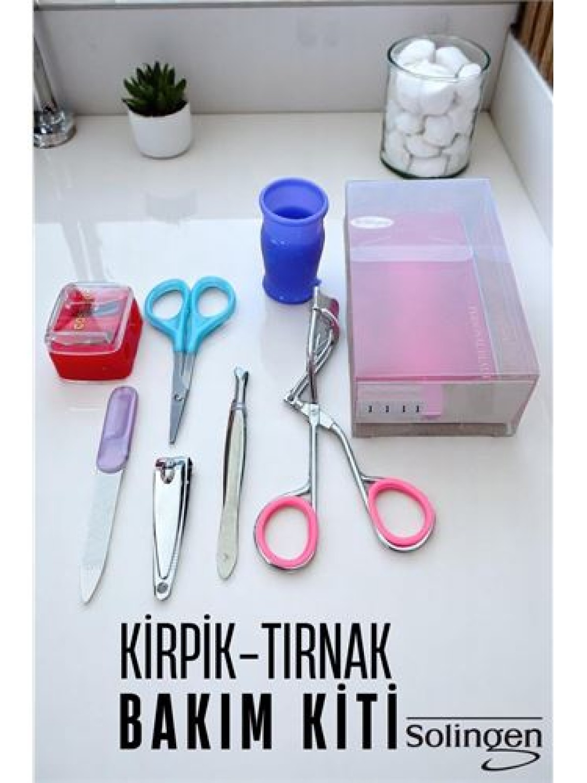 Manikür Seti  6 Parça Profesyonel Tırnak ve Kaş Bakım Seti Merys Solingen