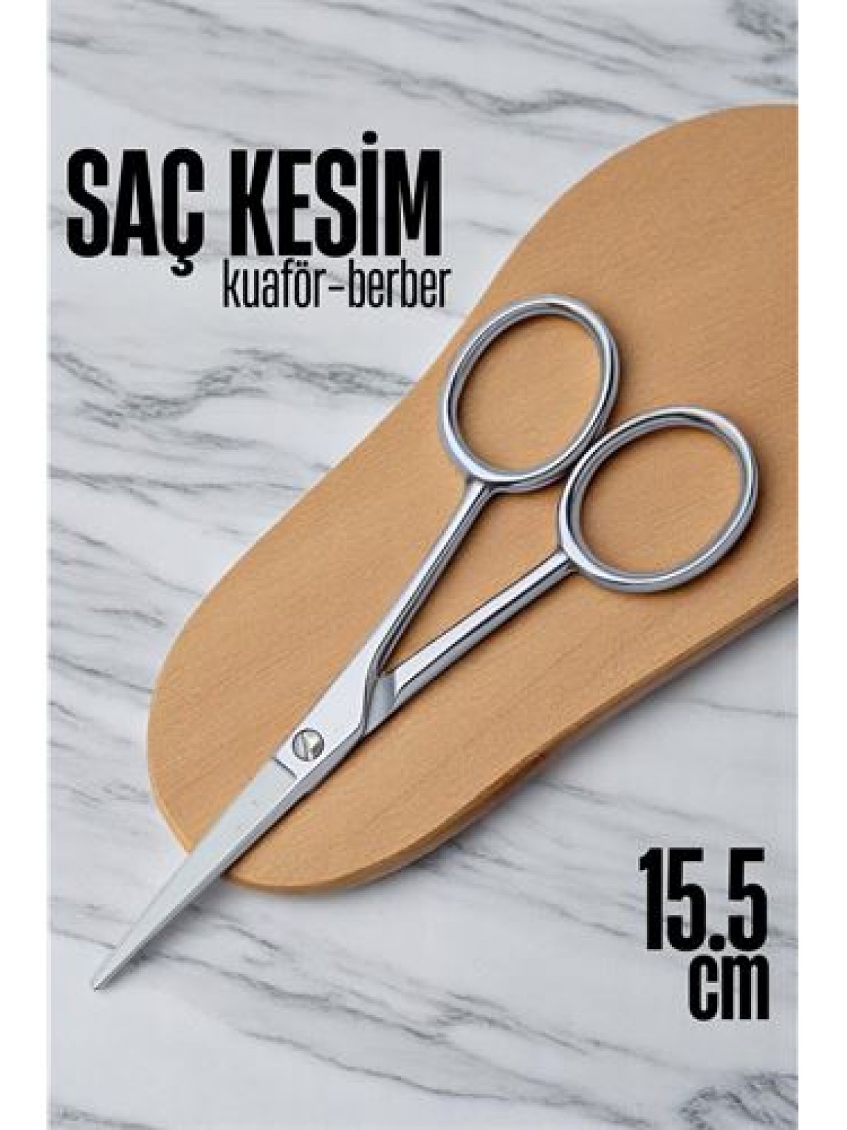 Kobalt Çelik Saç Kesim Makası Kuaför Berber Saç Kesim Makası Kuaför ekipmanları 15.5 cm