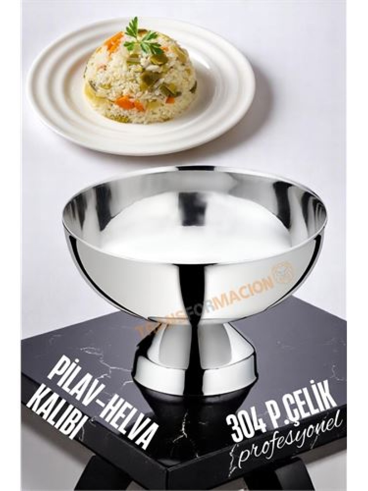 Pilav Kalıbı - Helva Kalıbı 304 Paslanmaz Çelik Profesyonel