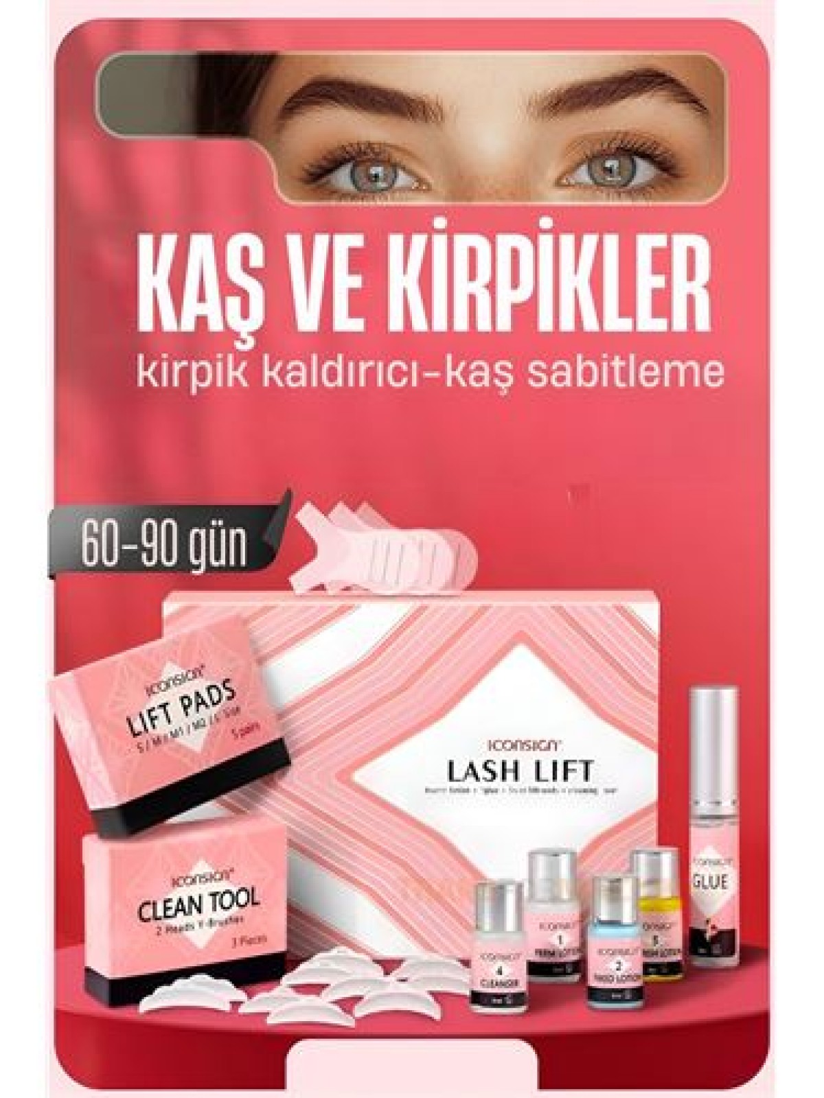 Lifting Seti - Kirpik Perması Kirpik Kaldırma Seti - Kaş Sabitleyici Multi Kullanım