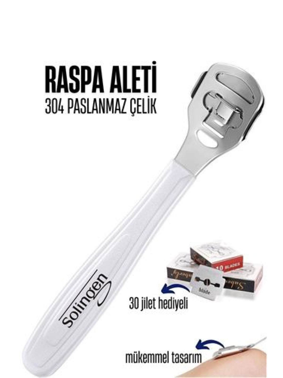 Raspa Aleti 30 Jilet Yedekli Solingen Profesyonel