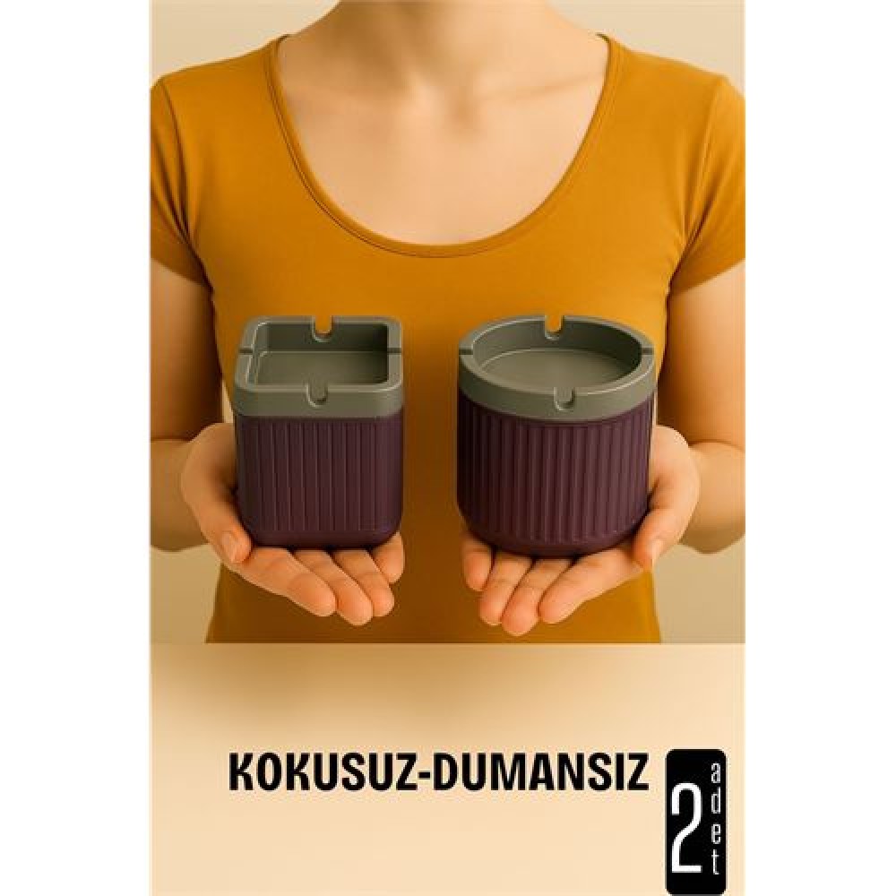 Kokusuz Dumansız Küllük - 2 li Küllük Seti Kafe Küllüğü Restoran Küllüğü Masaüstü Küllük Kokusuz Dumansız Küllük - 2 li Küllük Seti Kafe Küllüğü Restoran Küllüğü Masaüstü Küllük