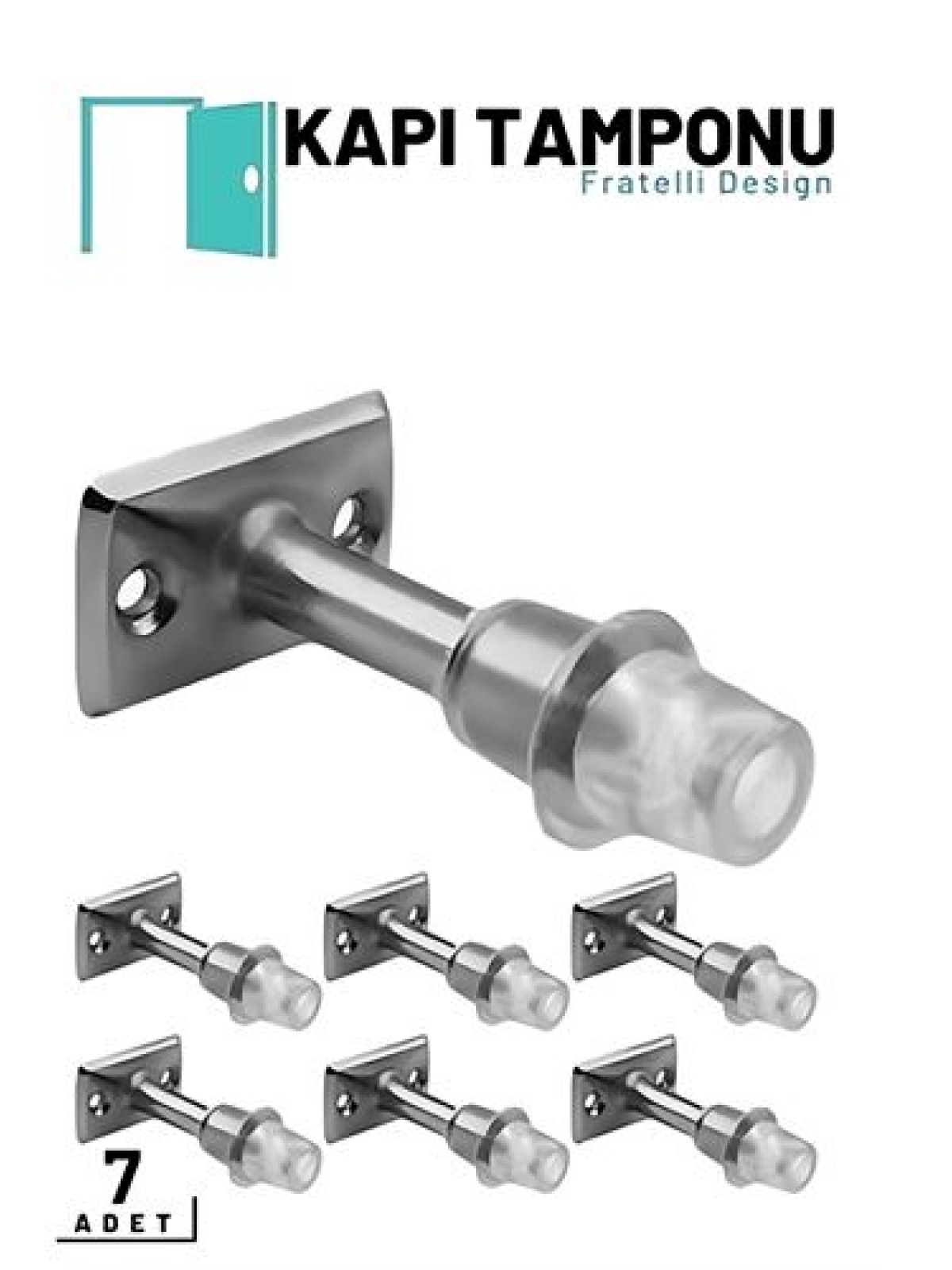 Kapı Tamponu - Silikonlu Kapı Takozu - Kapı Stoperi 7 ADET