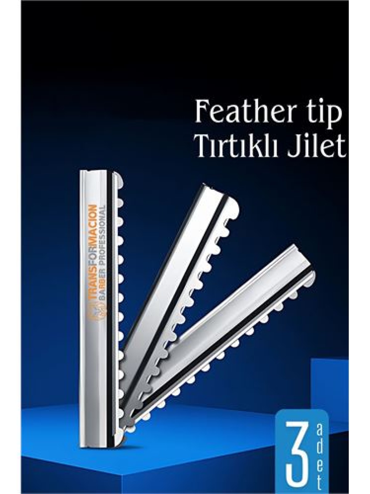 Feather Tip Tırtıklı Ustura Jileti 3 Adet