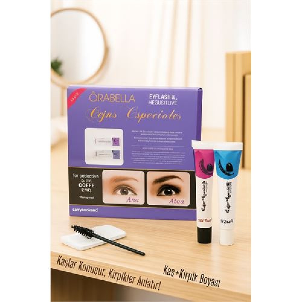 KAHVE Kaş ve Kirpik Boyası Profesyonel Orabella
