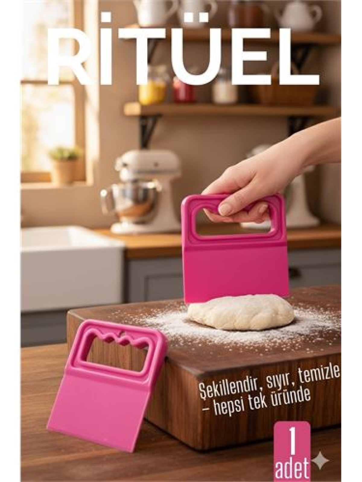 Hamur Kesici Kazıyıcı ve Spatula  - Esnek Yapı ile Unlu Mamul Hazırlığı İçin Pratik Yardımcı