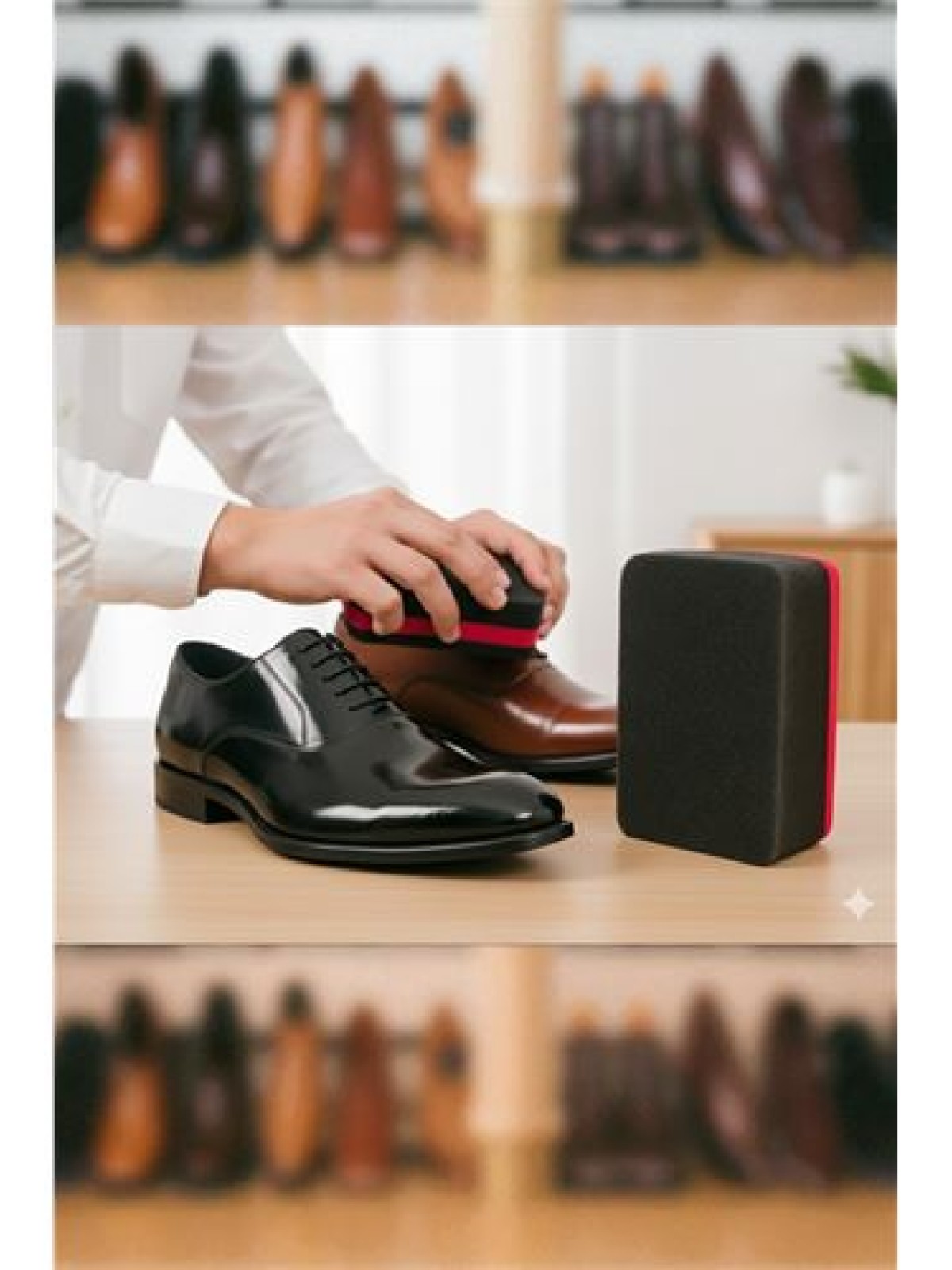 Ayakkabı ve Deri Parlatıcı Sünger – Kompakt Boy, Anında Parlaklık