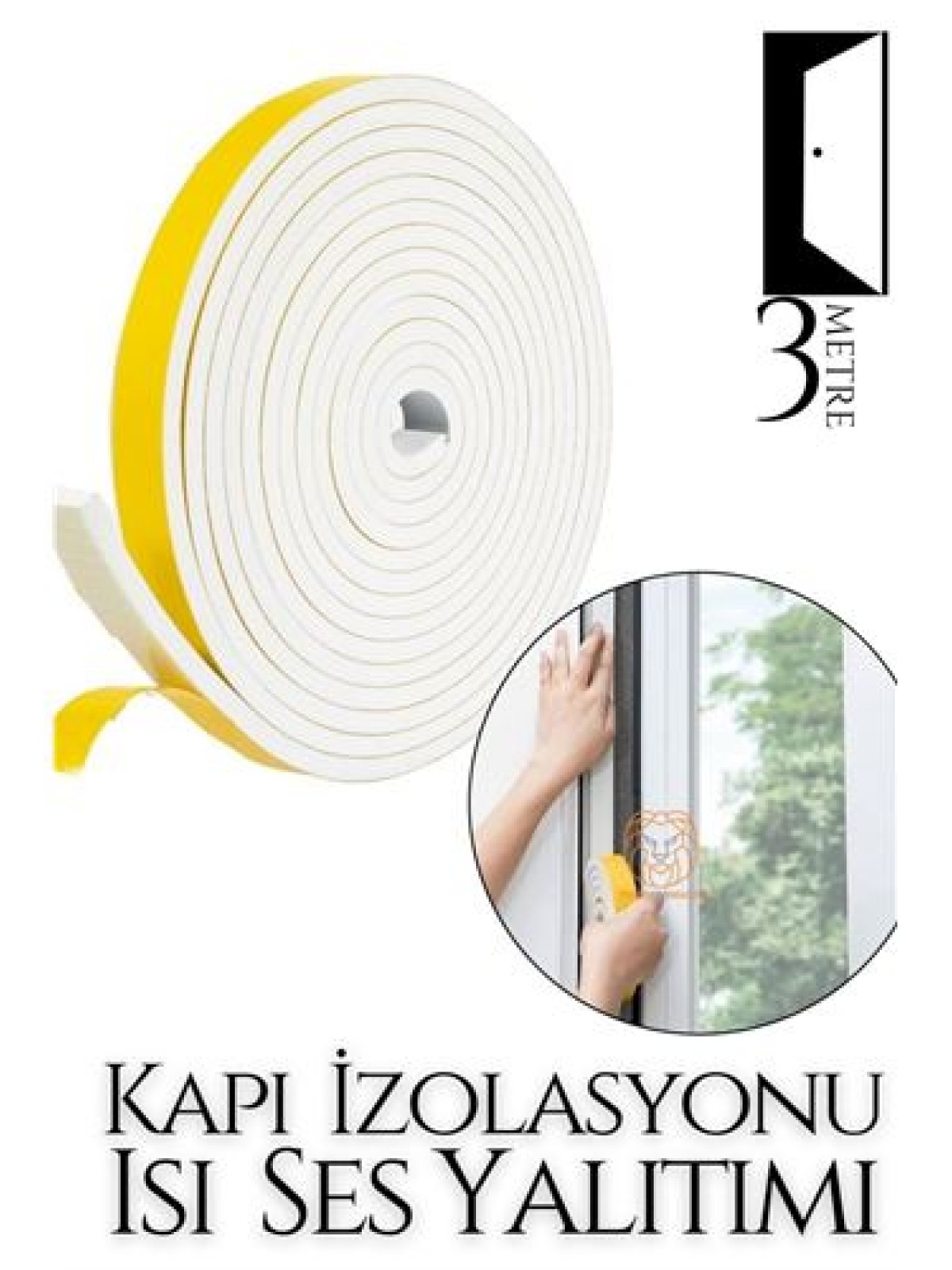 Kapılar Için 4 Mevsim 3 Metre Ses Isı Yalıtım Sünger Bant