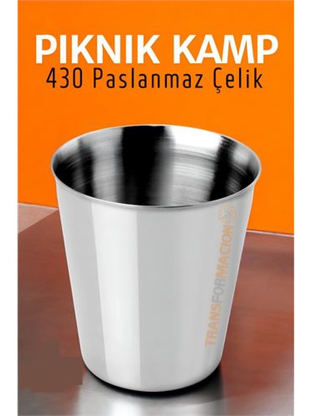 Paslanmaz Çelik Bardak – Kamp, Piknik ve Mutfak İçin Dayanıklı Metal Bardak 719313