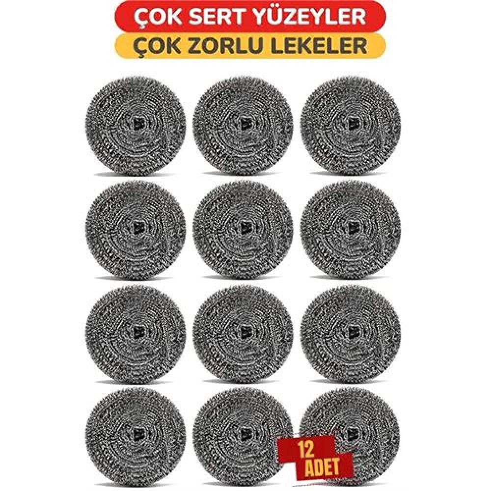 Çelik Bulaşık Ovalama Teli 12 Adet