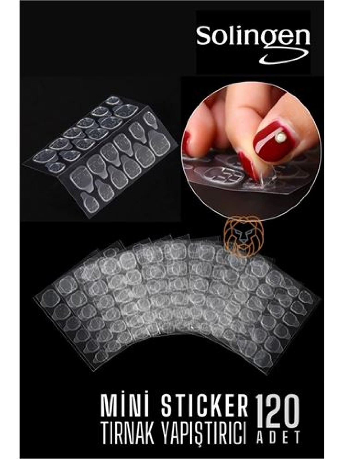 Tırnak Yapıştırıcı Solingen Mini Sticker 120 Adet
