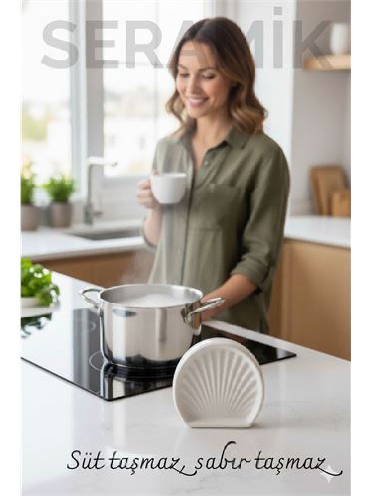 Süt Taşırmaz Seramik – Seramik Süt Taşı - Kaynamayı Önleyen Akıllı Mutfak Yardımcısı