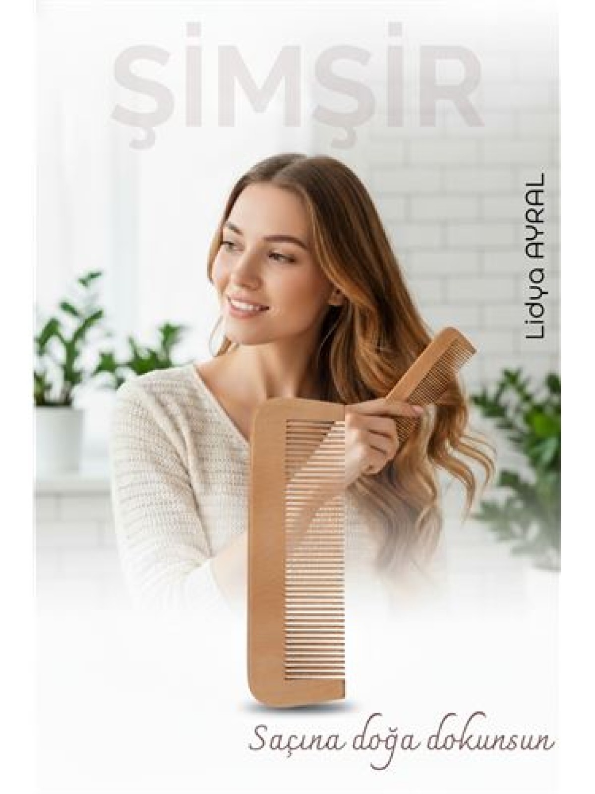 Doğal Şimşir Ahşap Tarak – 16 cm, Anti-statik, Kepek Karşıtı ve El Yapımı