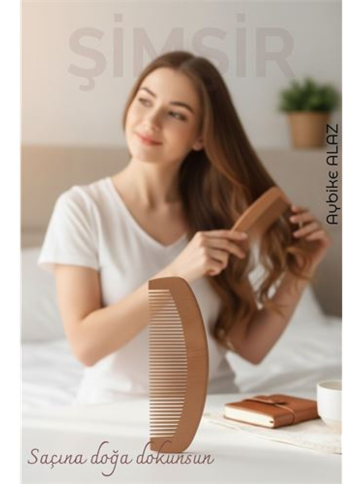 Doğal Şimşir Ahşap Tarak – 16 cm, Anti-statik, Kepek Karşıtı ve El Yapımı