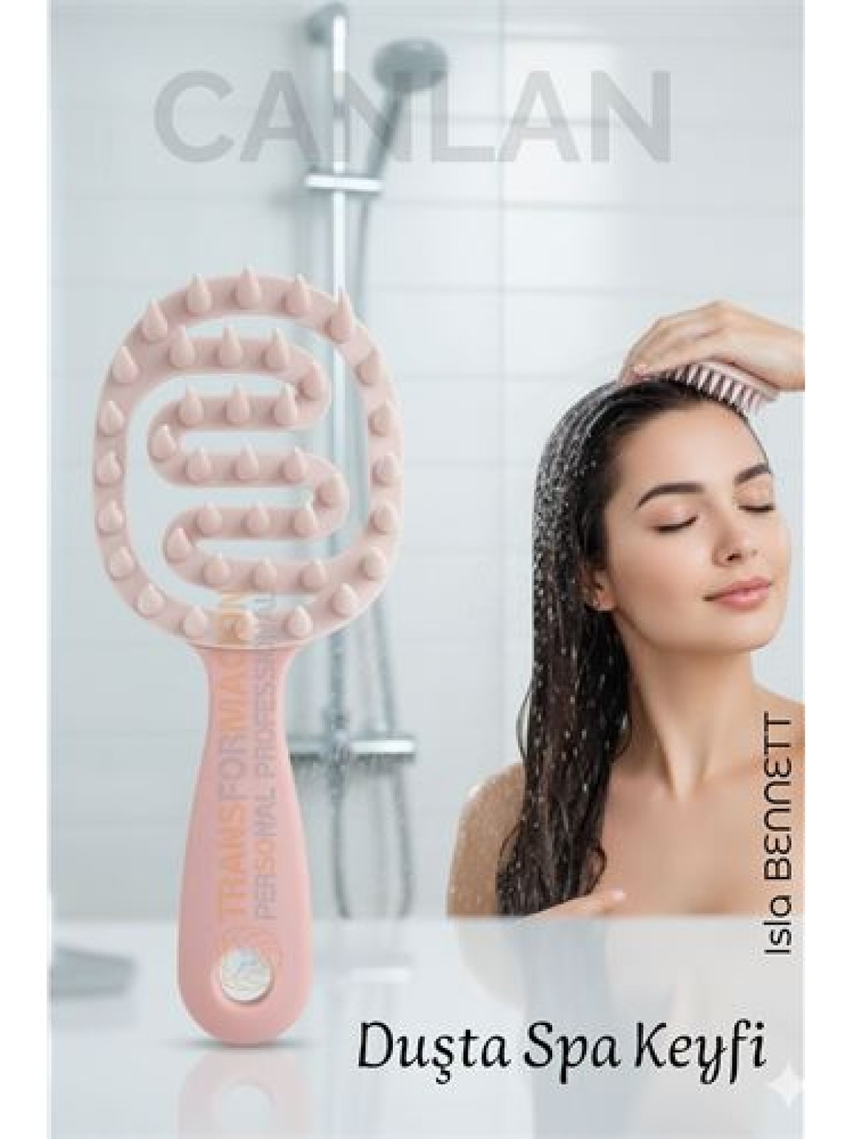 Silikon Saç Masaj Tarağı – Saç Yıkama Tarağı Duşta Rahatlatıcı Yıkama ve Derin Temizlik Etkisi