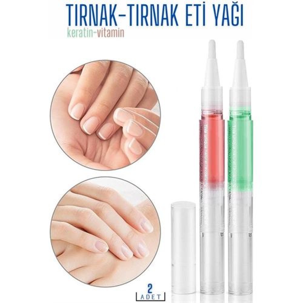 Tırnak Yağı Canladırıcı Bakım Kalemi 2 Li Paket