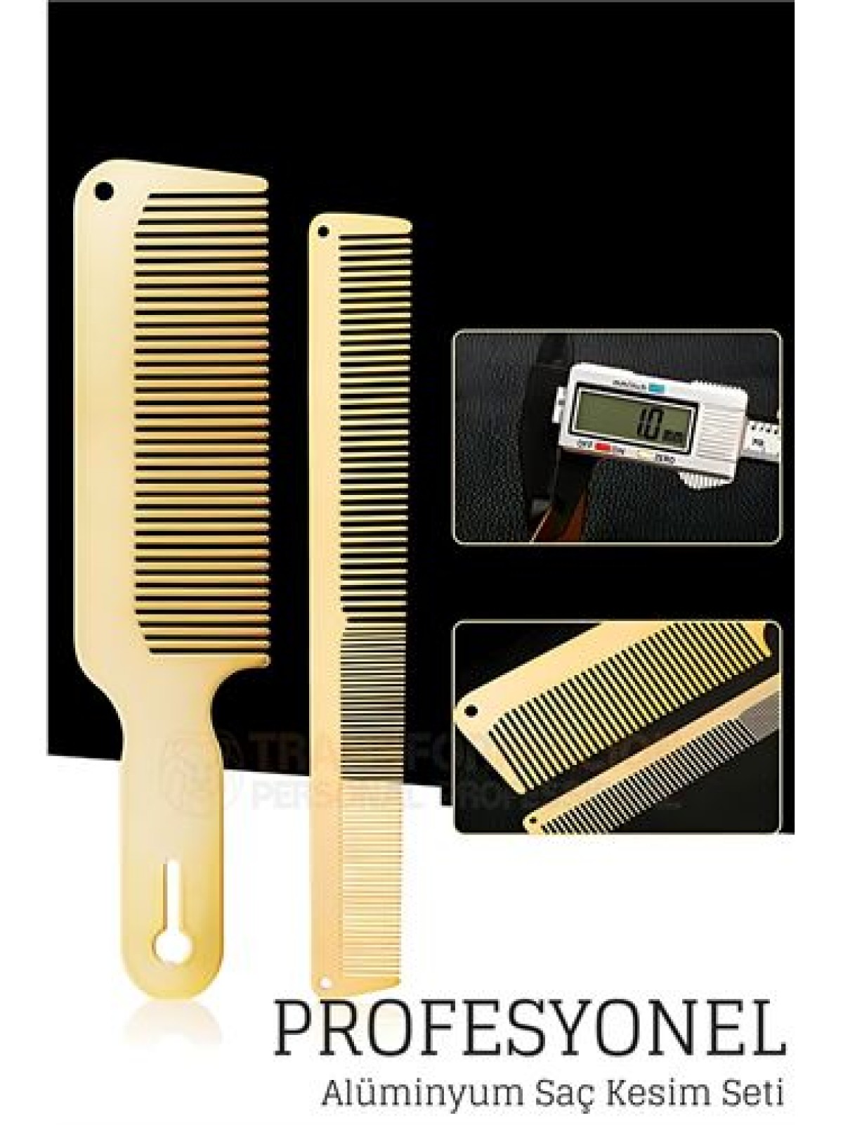 Alüminyum Berber Kuaför Saç Kesim Tarağı