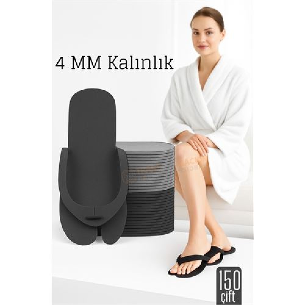 4 MM Kalın Tek Kullanımlık Spa Otel Pedikür Terliği 150 Çift 4 MM Kalın Tek Kullanımlık Spa Otel Pedikür Terliği 150 Çift