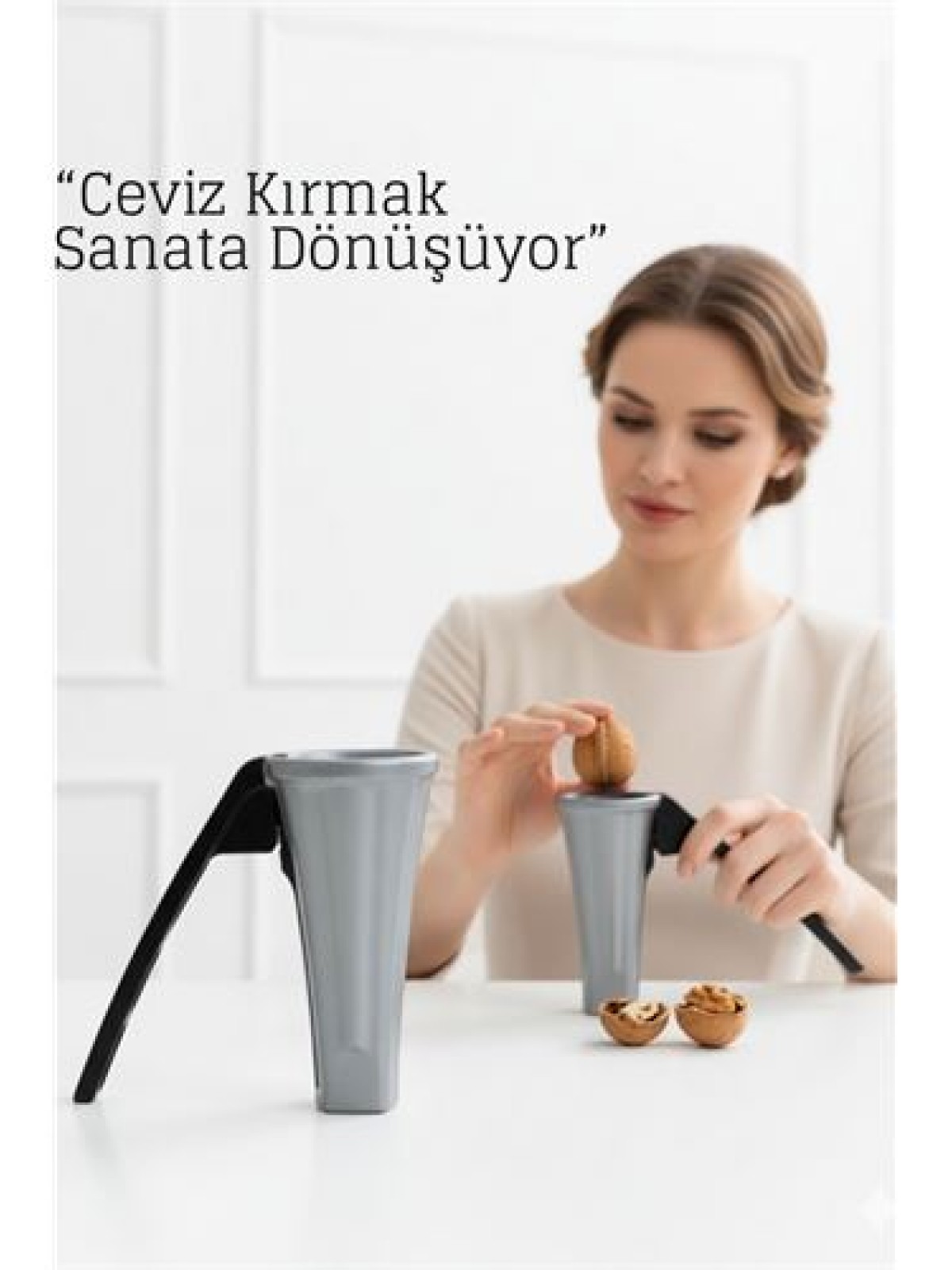 Metal Konik Fındık ve Ceviz Kırıcı - Döküm Ceviz Fındık Kıracağı