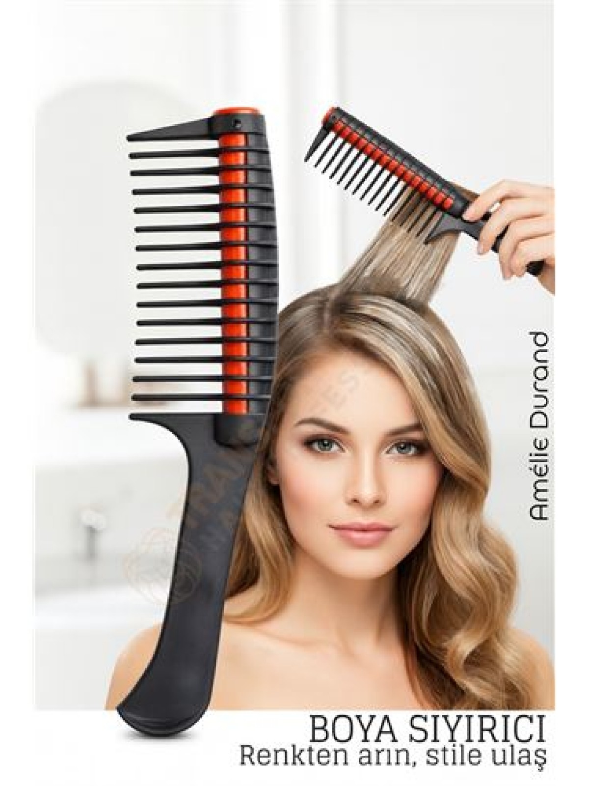 Profesyonel Saç Boyama Tarağı – Renk Ayırıcı & Boya Sıyırıcı Kuaför Tarağı