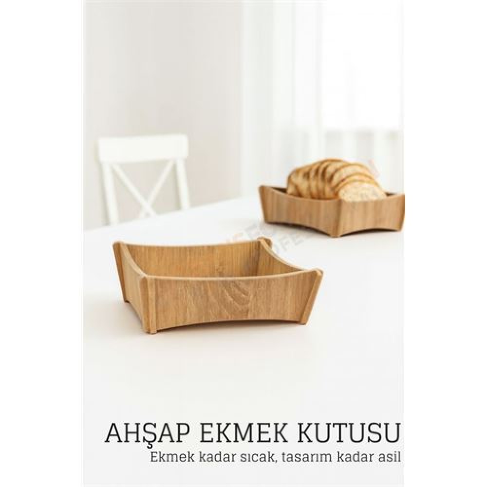 Ahşap Ekmek Kutusu - Doğal, Şık ve Fonksiyonel