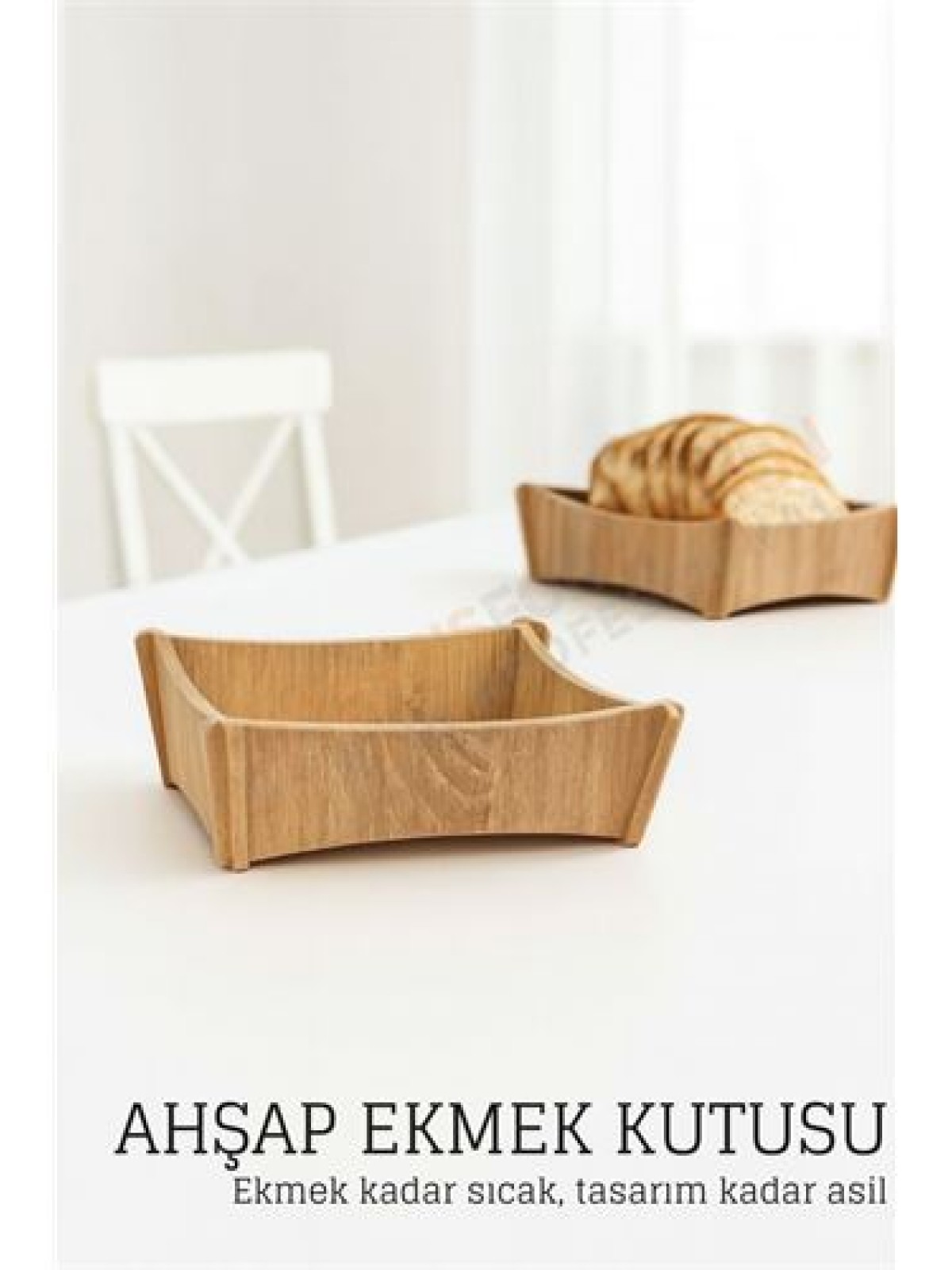 Ahşap Ekmek Kutusu - Doğal, Şık ve Fonksiyonel