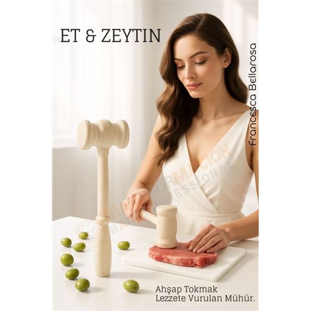 Ahşap Zeytin Kırıcı ve Et Dövücü – Doğal, Sağlam, Pratik Mutfak Yardımcısı