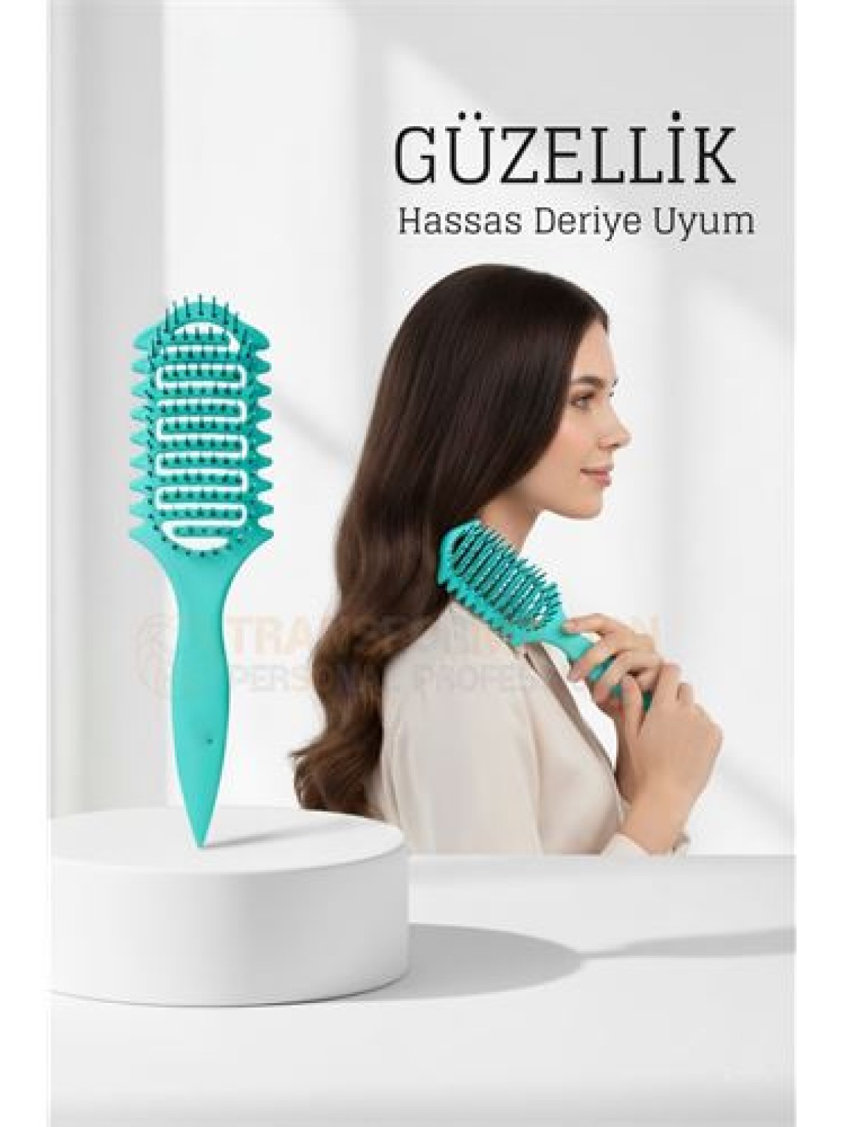 Doğal Antistatik Hava Yastıklı Saç Fırçası - Dolaşık Saç Açıcı Tarak