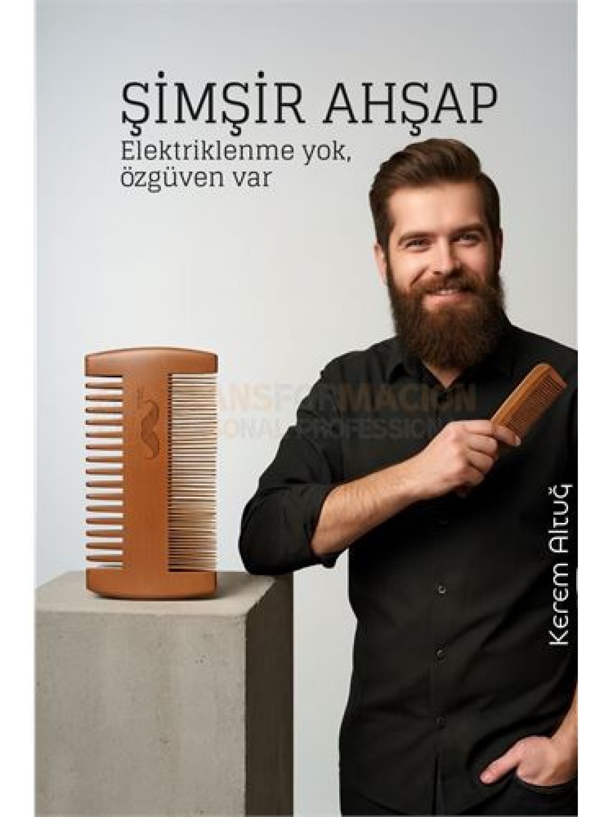 Ahşap Sakal ve Bıyık Tarağı – Antistatik Şimşir Tarak