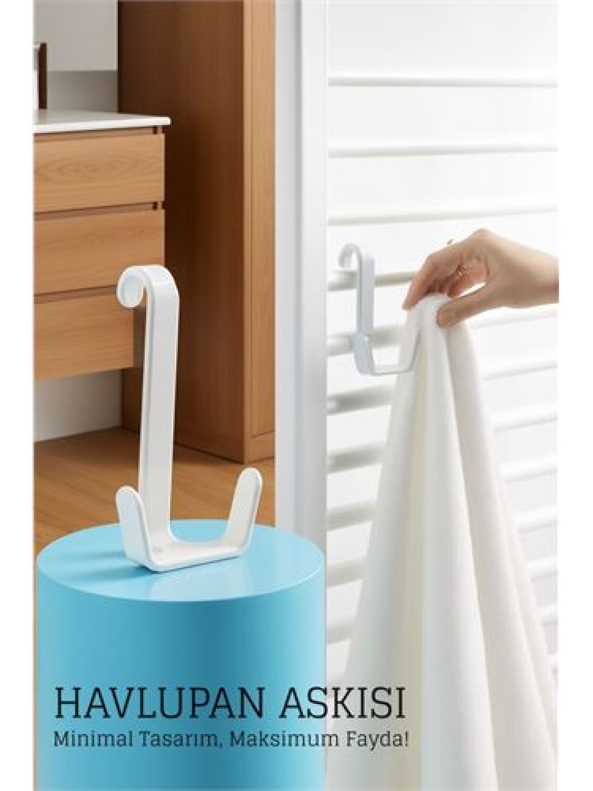 Havlupan Askısı - Pratik Radyatör Üstü Askı Çift Kancalı Tasarım